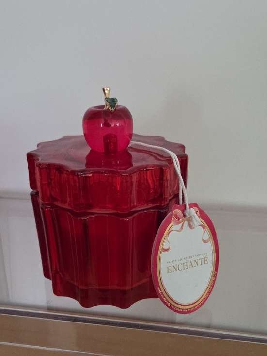Enchante Other - Enchanté Red Apple Glass Candle Jar Soy Blend...beautiful Design